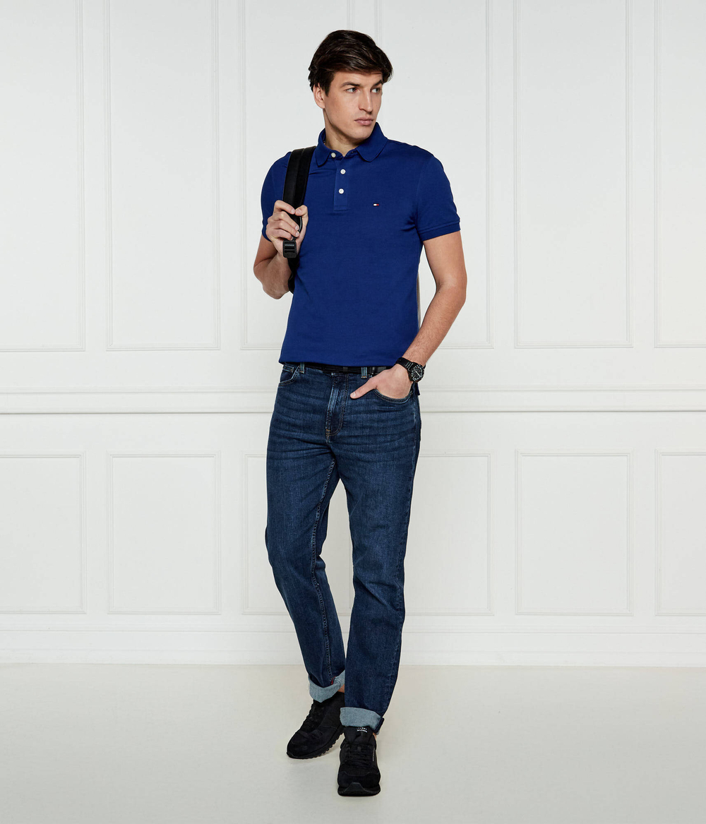 Поло 1985 Tommy Hilfiger - голубой(MW0MW17771)