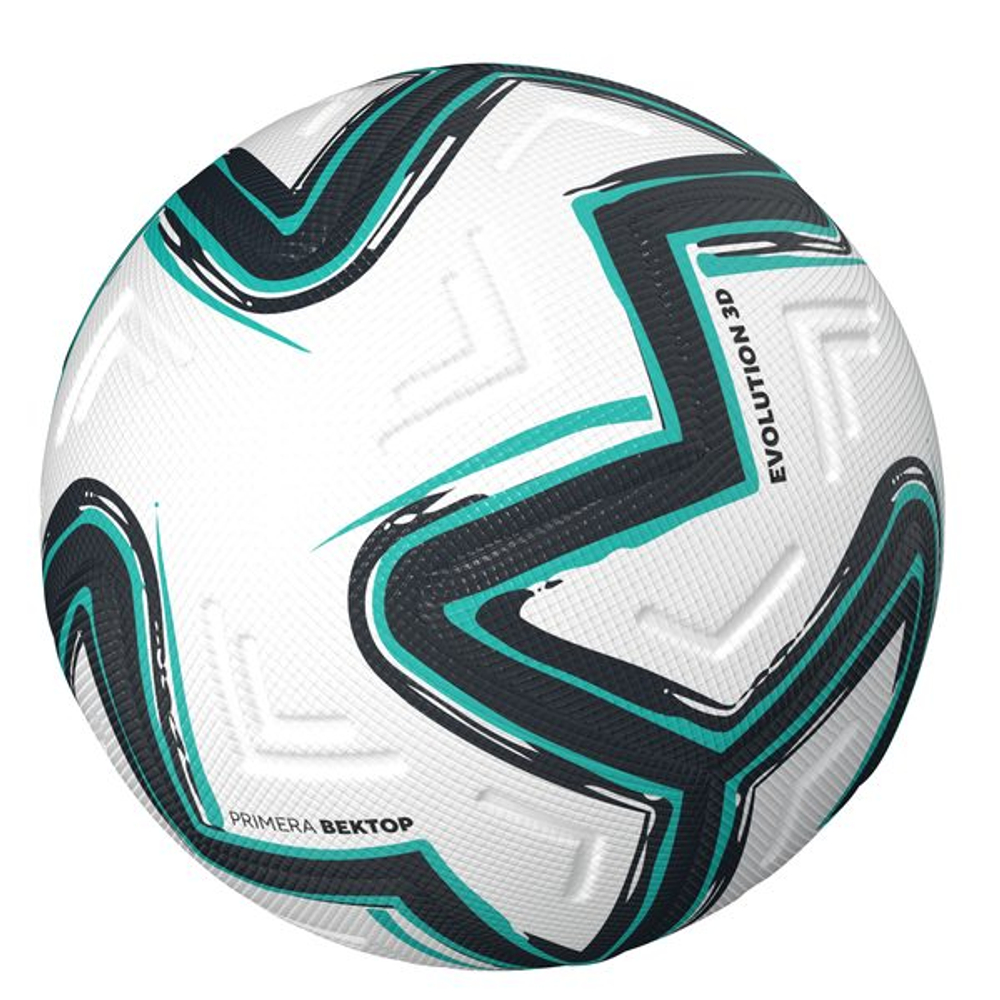 Мяч футбольный Primera Vektor Elite — White/hyper turq