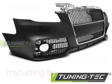 Передний бампер RS STYLE CHROME BLACK для Audi A4 B7