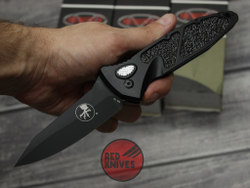 Нож Microtech Socom Auto Black Drop V 2025 - черная рук. черный клинок