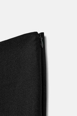 ZARA РАСКЛЕШЕННЫЕ БРЮКИ С РАЗРЕЗАМИ — ZW COLLECTION, ЧЕРНЫЙ
