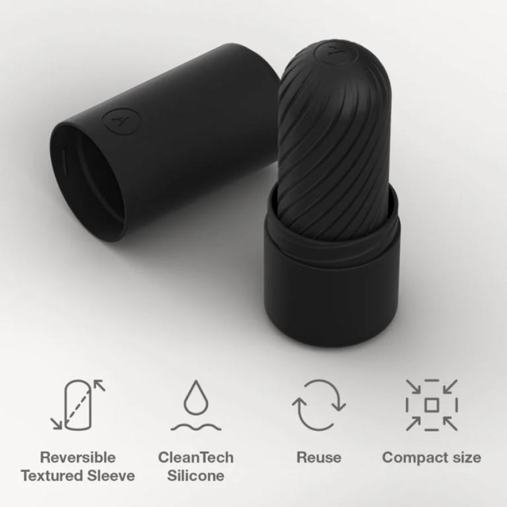 Черный двусторонний мастурбатор Arcwave Ghost Pocket Stroker (Цвет: черный)
