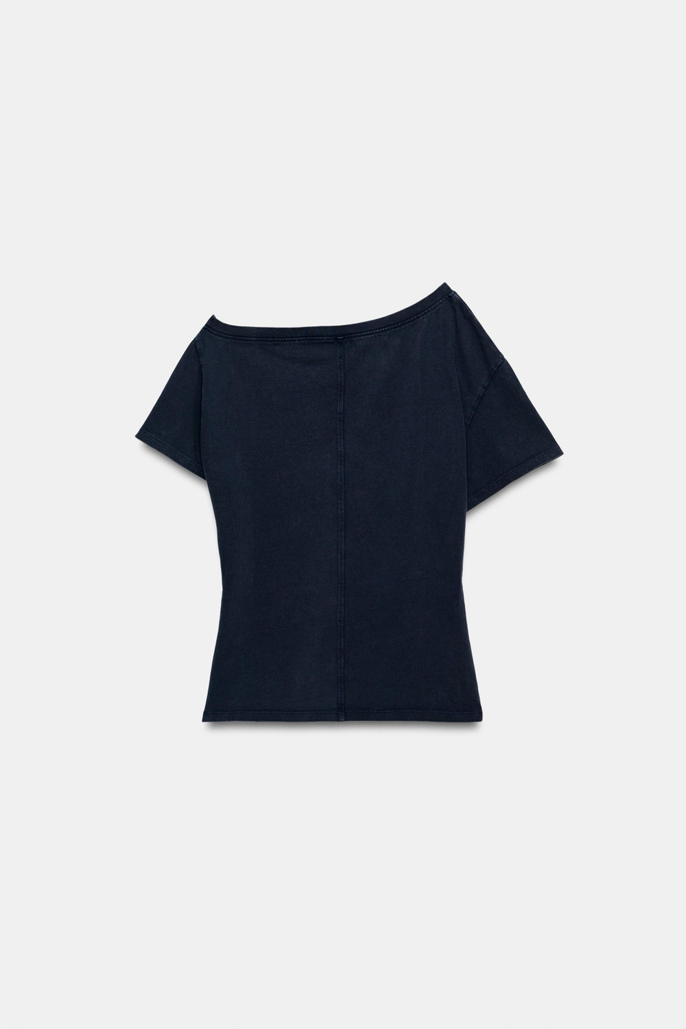 ФУТБОЛКА ИЗ ПЛОТНОГО ХЛОПКА С КОРОТКИМИ РУКАВАМИ — ZARA