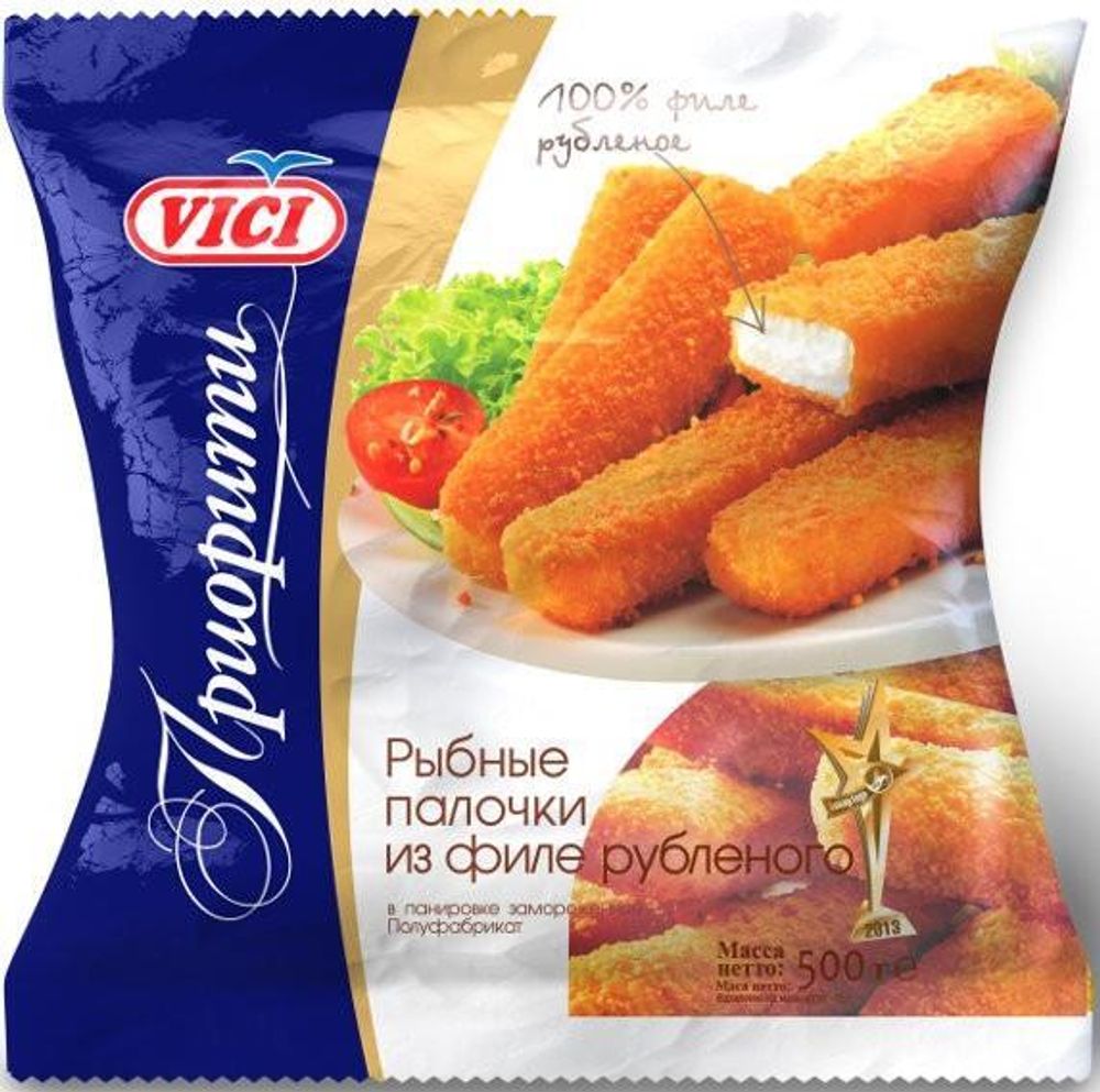 Рыбные палочки из рубленого филе, VICI, 500 гр.