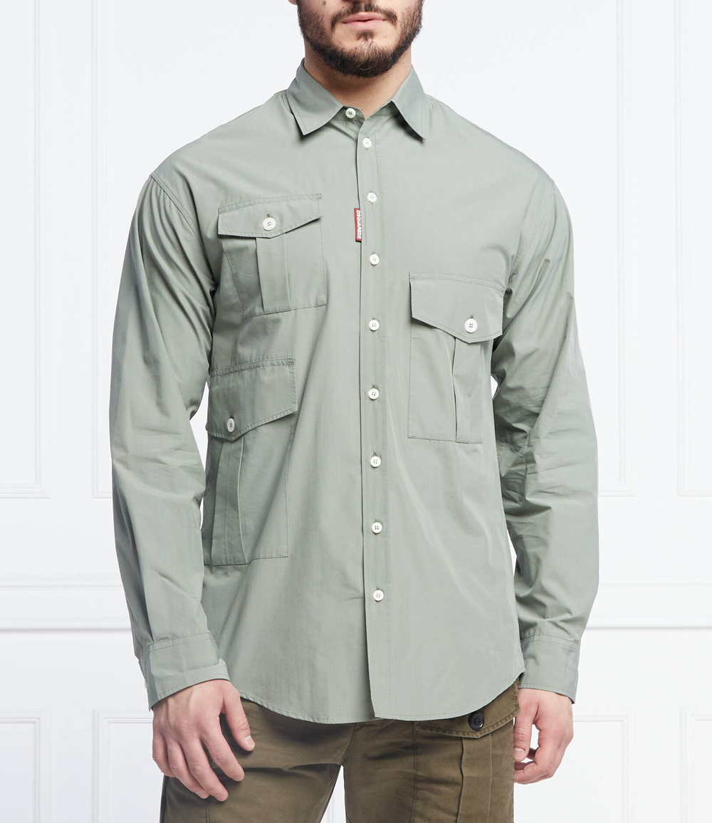 рубашка super light drop Dsquared2 - зеленый(S74DM0574 S54418)