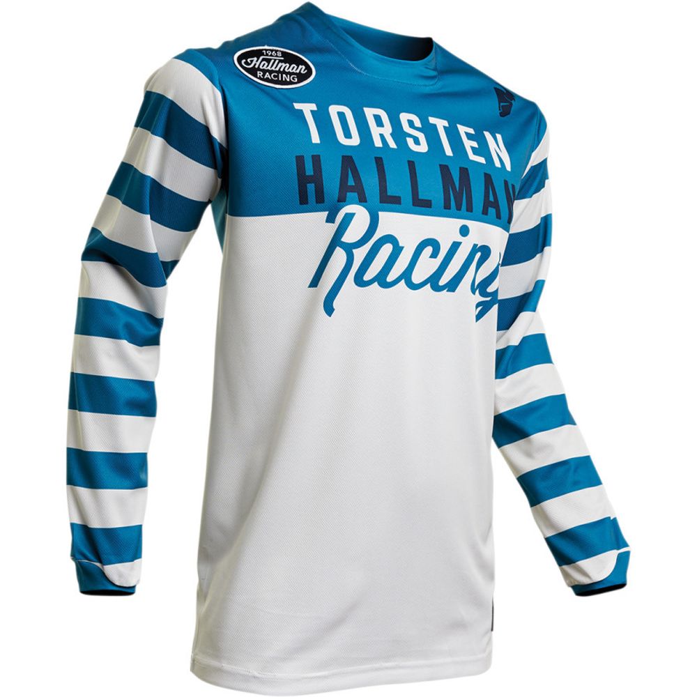 Hallman Ringer Jersey / Бело-синий