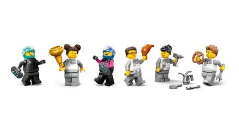 Конструктор LEGO City 60444 Гараж F1 для Mercedes-AMG и Alpine