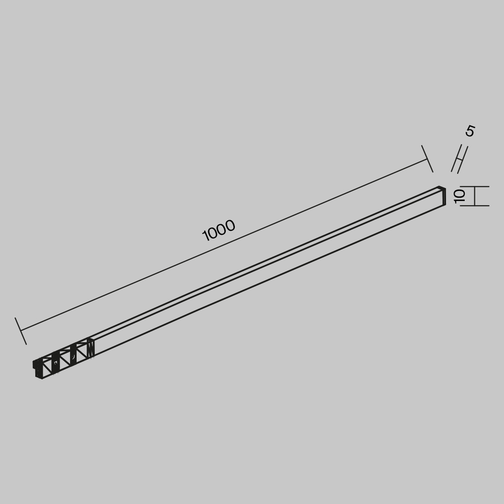 Магнитный трековый светильник Maytoni Flex TR186-1-8W2.7K-B