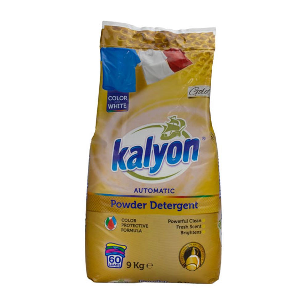 KALYON СТИРАЛЬНЫЙ ПОРОШОК АВТОМАТ Для Цветного и Белого - ЗОЛОТОЙ 9КГ