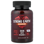 YumVs, Strong Earth, железо с витамином C, виноград, 60 жевательных таблеток
