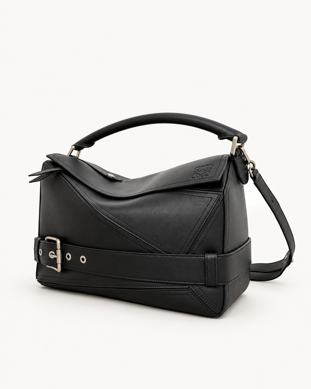 Сумка LOEWE Puzzle Biker Large, чёрный цвет