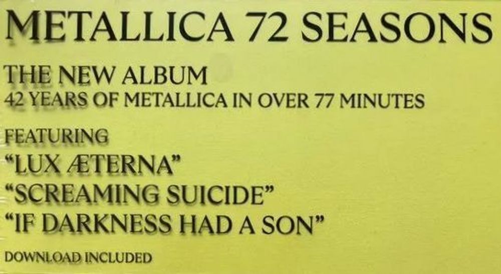 Metallica - 72 Seasons (2LP) Gatefold Металлика
