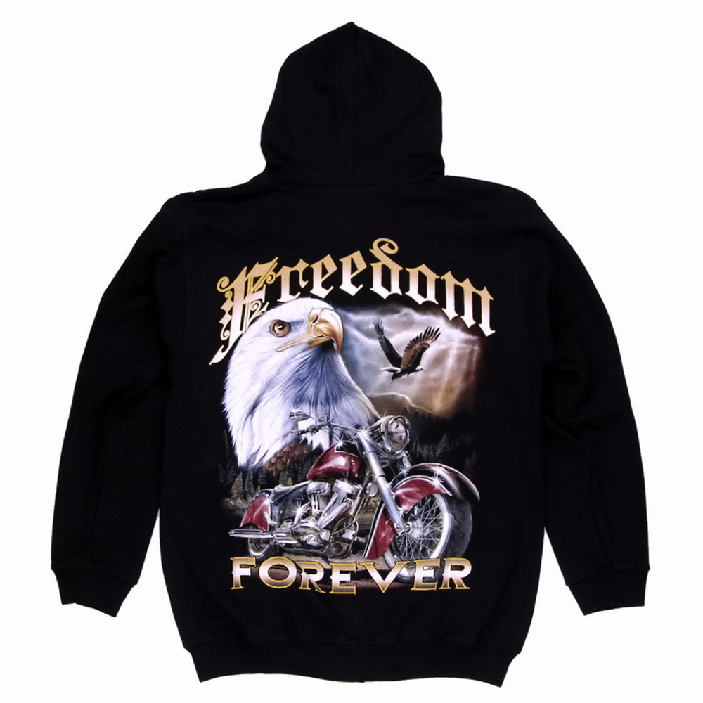 Толстовка Freedom Forever Орёл с мотоциклом