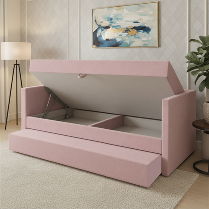 Кровать Finematras Клео с доп спальным местом и ящиком для белья