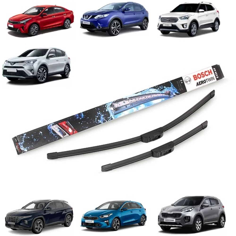 Щетки стеклоочистителя NISSAN Qashqai, Teana, X-trail / Mazda 3 / KIA Rio, Sportage