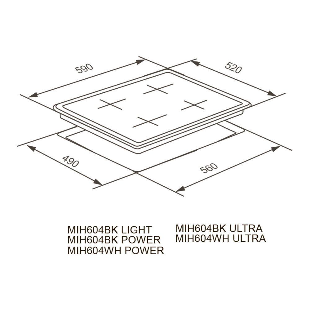 Индукционная варочная панель Meferi MIH604WH ULTRA фото 7