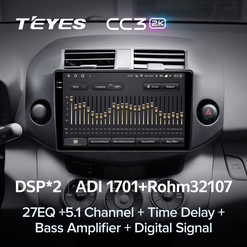 Teyes CC3 2K 10,2"для Toyota RAV4 2005-2013