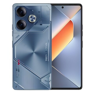 Смартфон Tecno Pova 6 8/256GB, Android 14, 120Гц, 6.8", Full HD, AMOLED, Blue