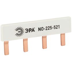Шина соединительная ЭРА NO-225-521 компактная L фазная PIN штырь 1Р 63А 4 модуля ЭРА упаковка 4 штуки | Электротовары