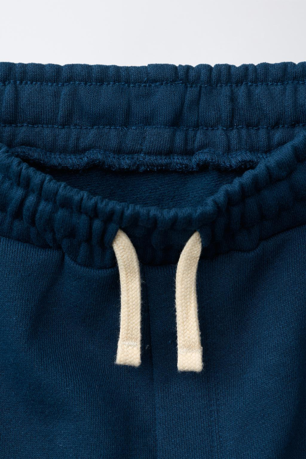 ZARA БРЮКИ BARREL ИЗ ФУТЕРА, ГОЛУБОЙ