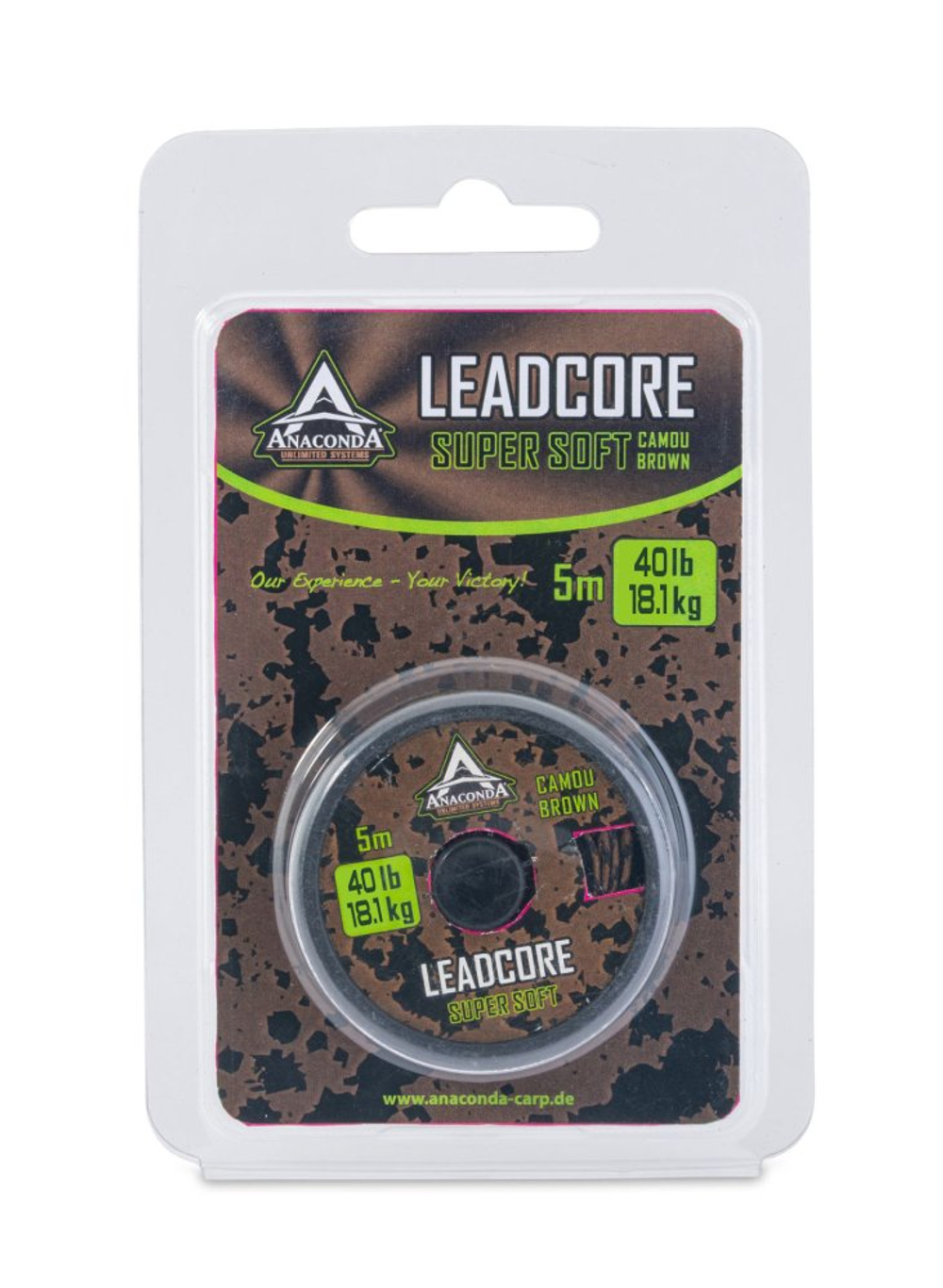 Ледкор Anaconda SUPER SOFT Camou Brown 40lb 5м