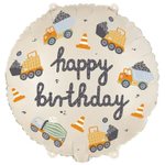 Фольгированный шар «Happy Birthday. Строительные машины», 46 см