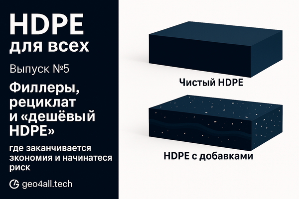 HDPE для всех — Выпуск № 5. Филлеры, рециклат и «дешёвый HDPE»: где заканчивается экономия и начинается риск HDPE для всех — Выпуск № 5. Филлеры, рециклат и «дешёвый HDPE»: где заканчивается экономия и начинается риск