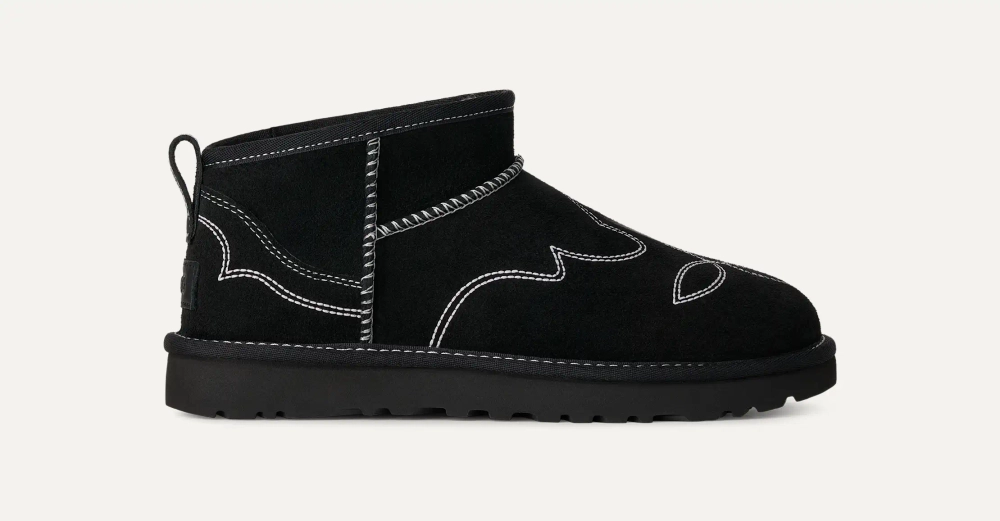 UGG Угги Western Classic Ultra Mini, черный
