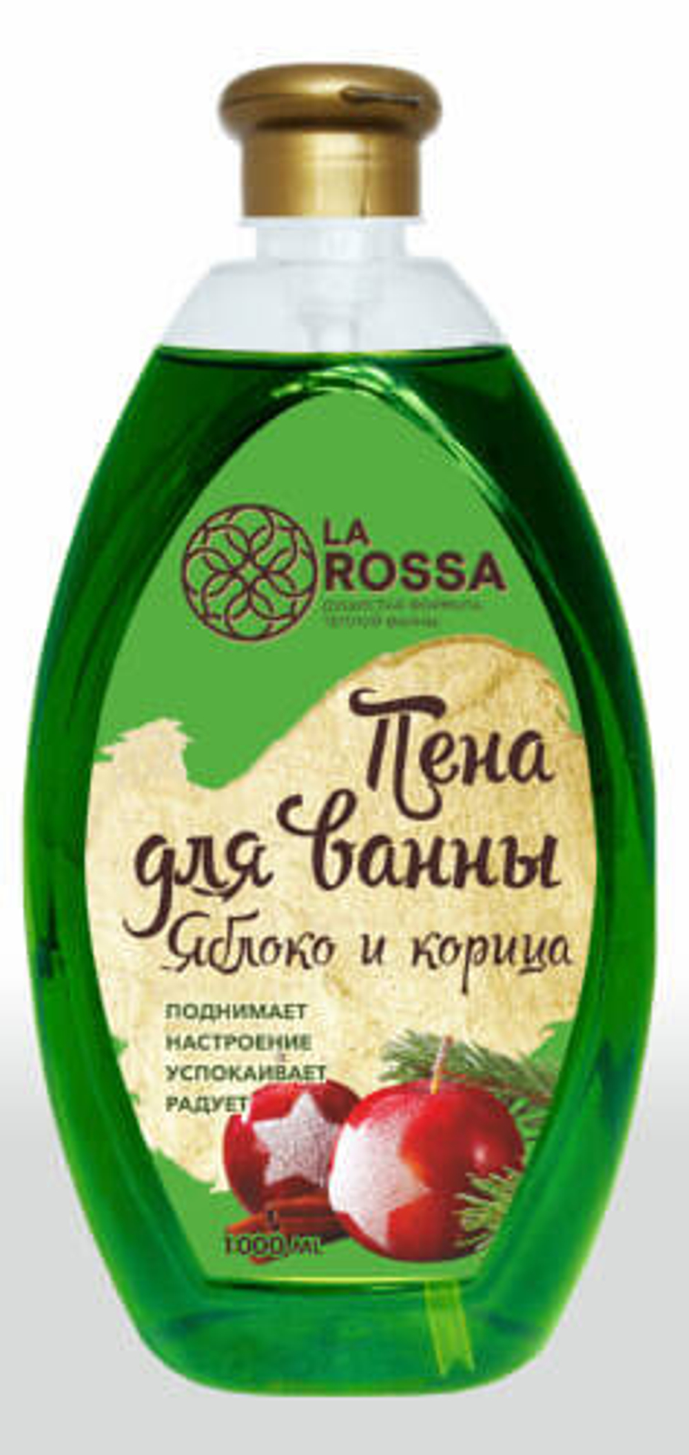 ЛаРосса Пена для ванн 1,0л.Яблоко\КорицаХ10 (2851) 0359