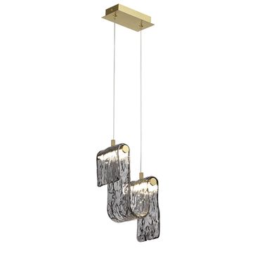 Подвес LED 11W 4000K 5106/11L брашинг/дымчатый FLOW Odeon Light
