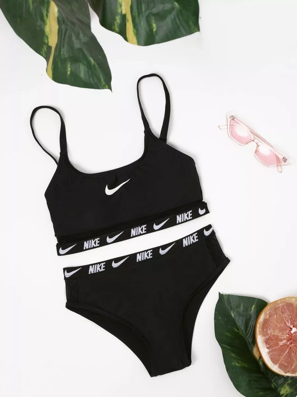 купальник раздельный спортивный с топом NIKE