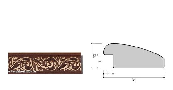 Багет интерьерный 31*12 CH8129-K (603343)