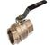 Кран шаровый с фильтром В-В 1"1/4 рычаг STOUT 32824