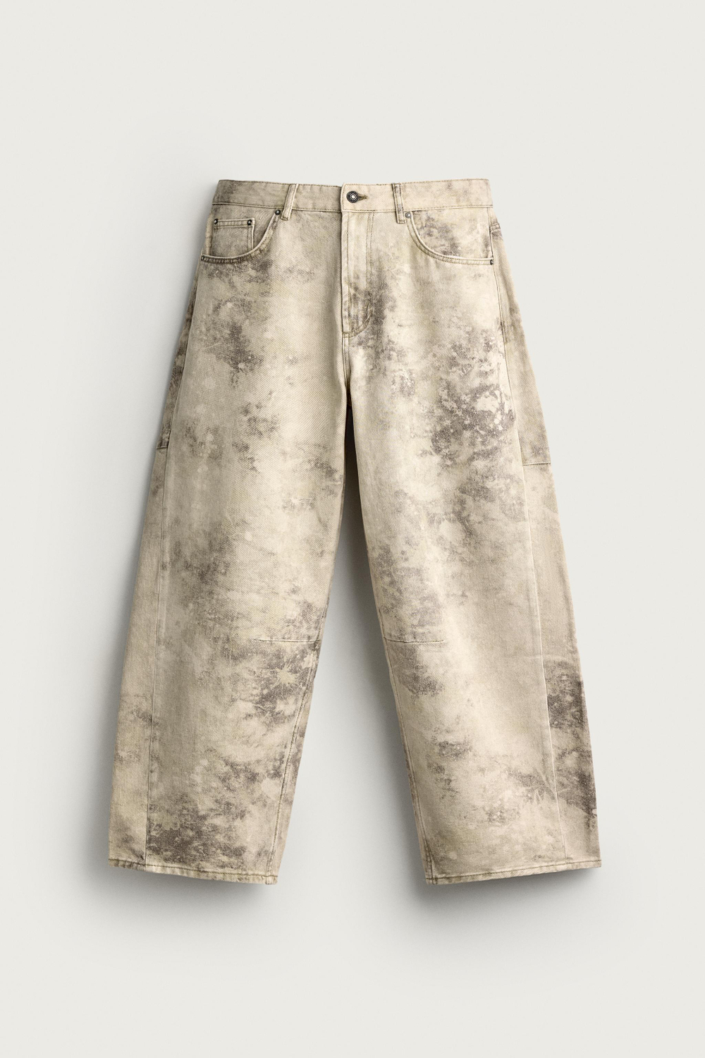 БРЮКИ BARREL FIT НА КУЛИСКЕ — ZARA