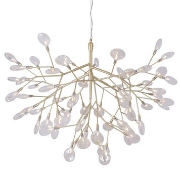 Светильник подвесной 63*G4 Evita SP63 Gold/Transparent золото/прозрачный Crystal Lux