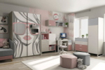 Шкаф навесной НШ1 LIBERTY PINK (Либерти пинк)