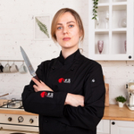Разделочный кухонный нож для мяса и рыбы Onnaaruji. Длина лезвия 20см. Люкс