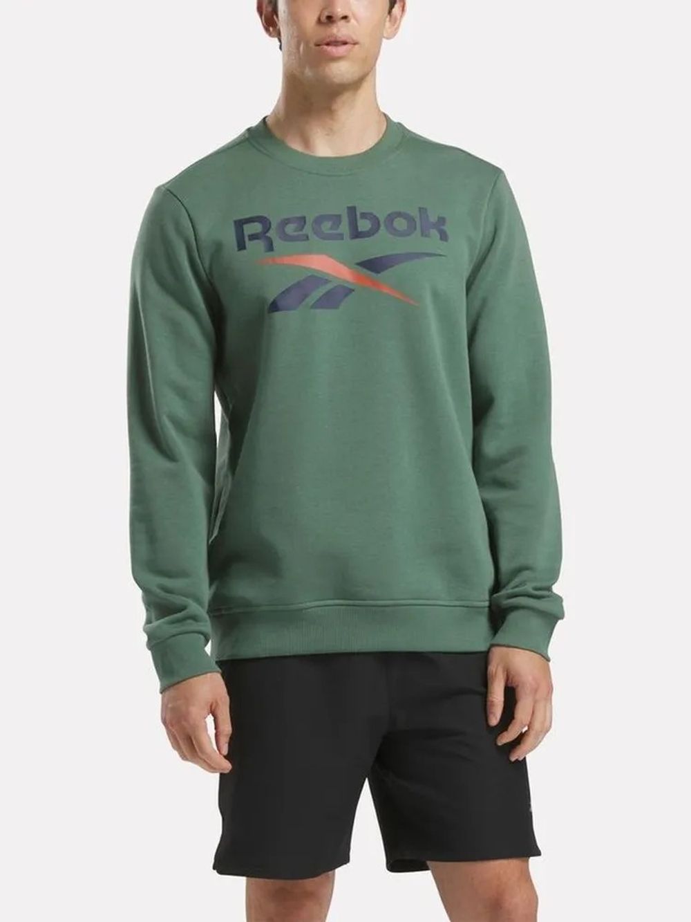 Толстовка мужская REEBOK IDENTITY BIG LOGO FLEECE CREW