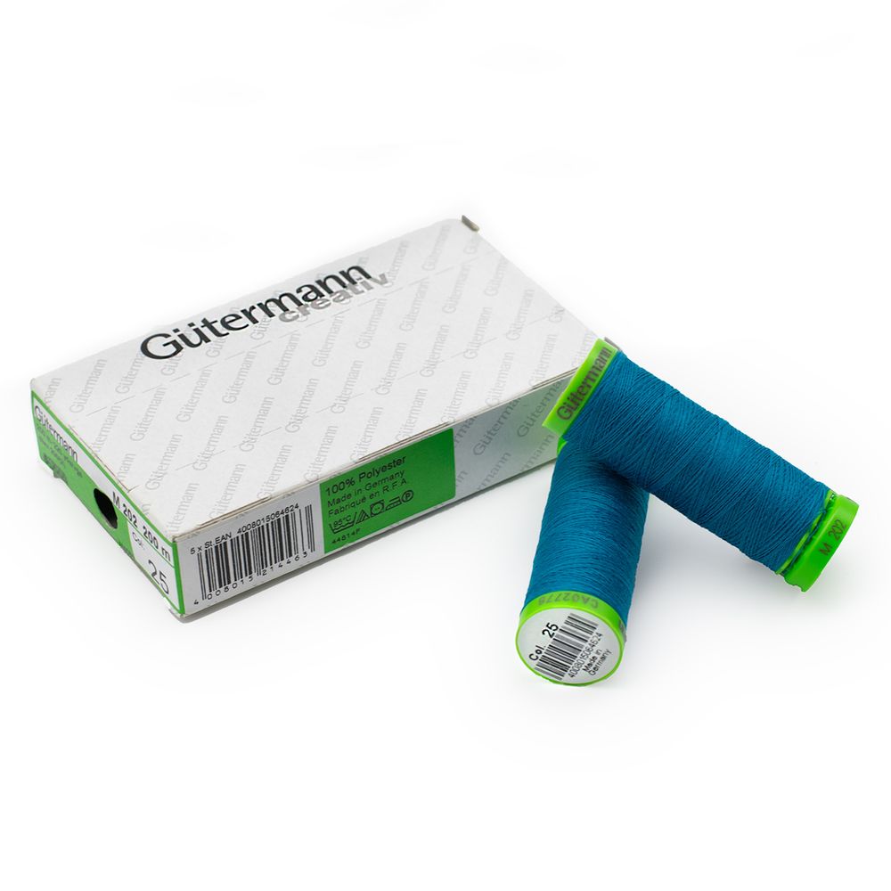 Нитки для тонких тканей Gutermann Extra Fine 150 (200 метров), 5 кат. | 025 св. морская волна
