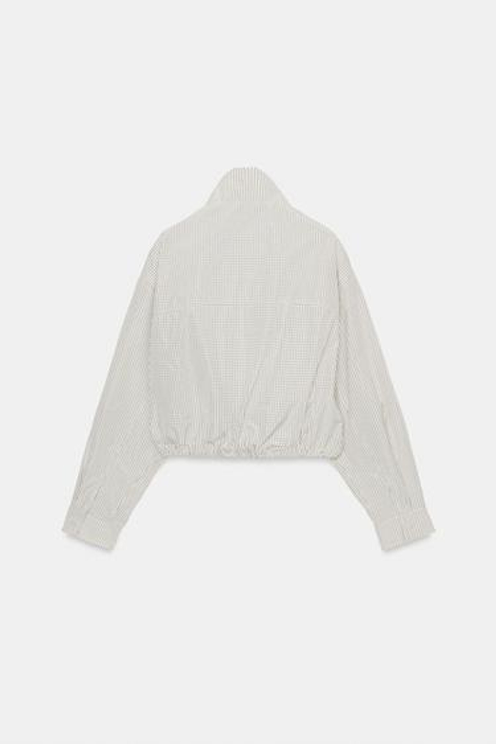 Нейлоновая куртка с каре - ZARA