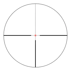 Оптический прицел Vector Optics Continental X6 1-6x24 FIBER (SCOC-48) - прицельная сетка с подсветкой центральной точки