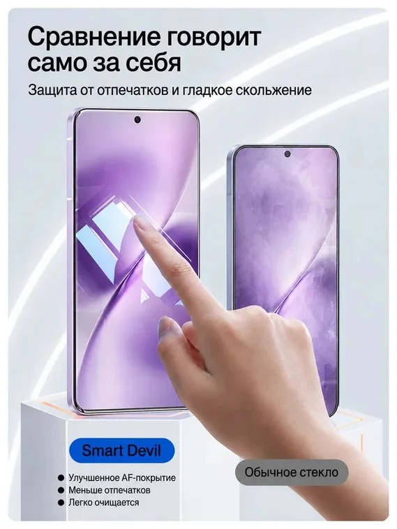 Защитное безрамочное стекло для VIVO X200 Pro mini SmartDevil