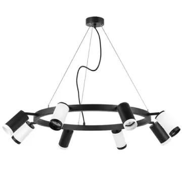 Люстра подвесная 8*GU10 LR01837436476 черный/белый Rullo Lightstar