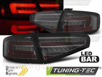 Задние фонари LED BAR TAIL LIGHTS SMOKE SEQ для AUDI A4 B8 12-15 SEDAN OEM BULB
