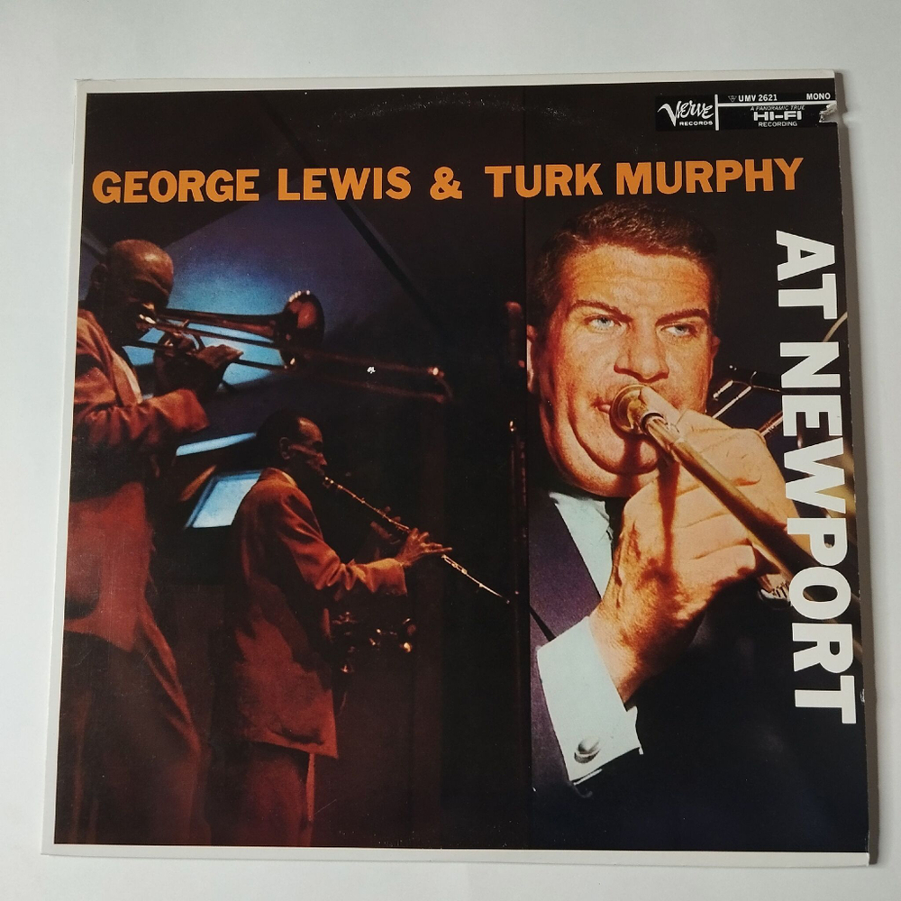 Винтажная виниловая пластинка LP George Lewis and Turk Murphy At Newport (Japan 1982) (No Obi) Basin Street Blues