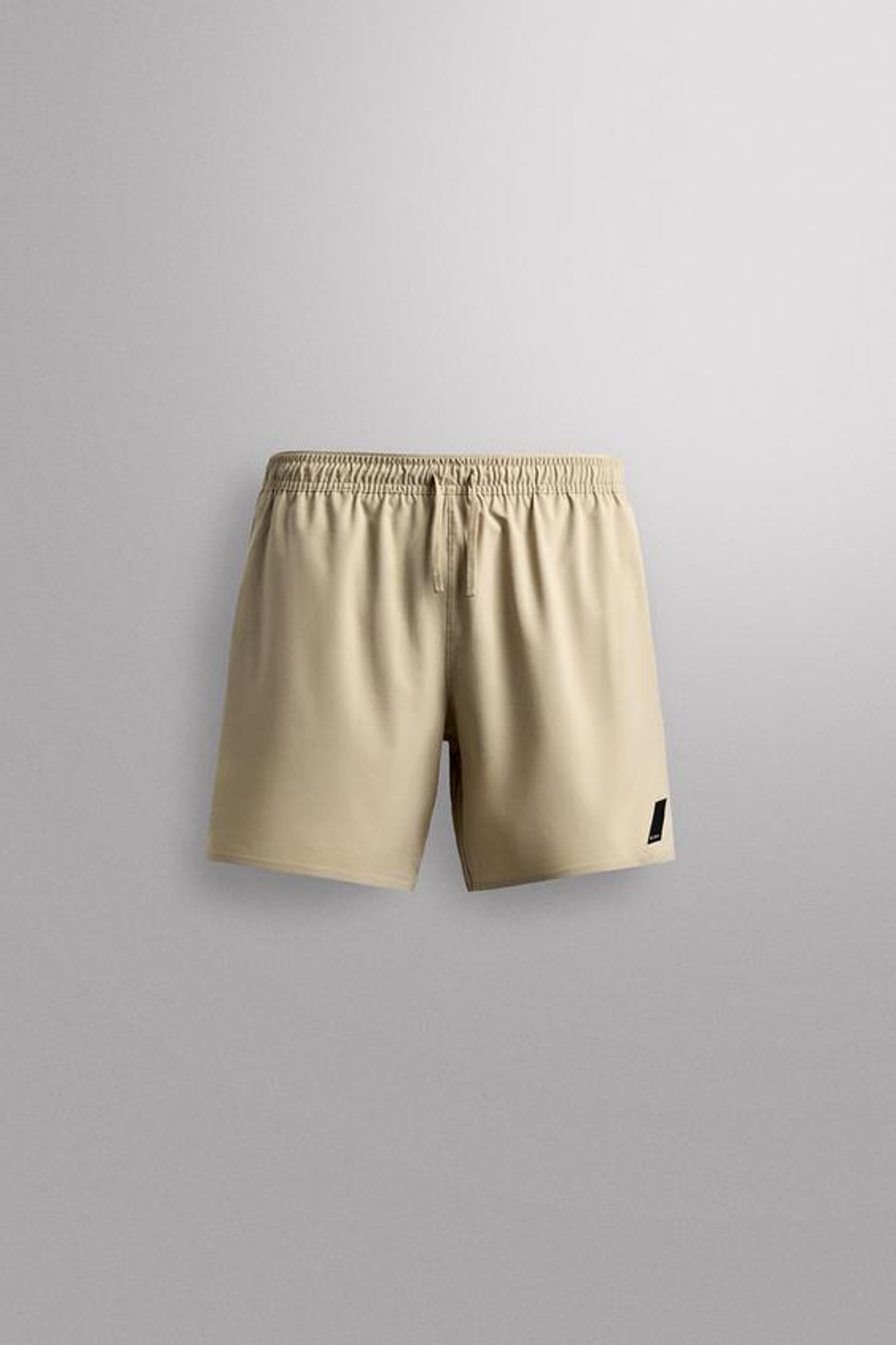 ZARA БАЗОВЫЕ СПОРТИВНЫЕ ШОРТЫ, ПЕСОЧНЫЙ