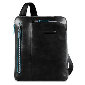 Сумка мужская Piquadro Blue Square черная телячья кожа (CA1816B2/N)