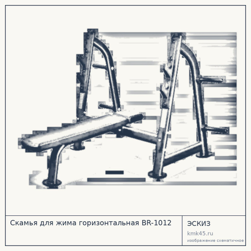 Скамья для жима горизонтальная BR-1012 — от 59 000 ₽