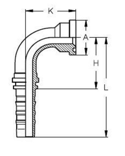 Фитинг DN 38 SFL 1.1/2 60.4 (90) CS