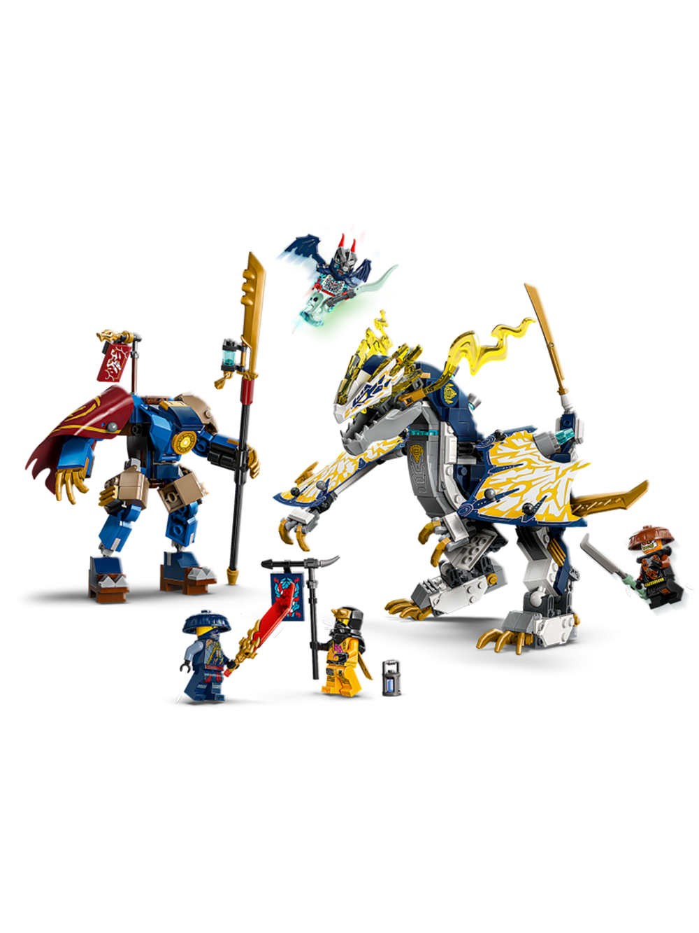 Конструктор Лего Ниндзяго Механический драконий всадник Плута 71843 | LEGO Ninjago Rogue Mech Dragon Rider 584 детали 8+